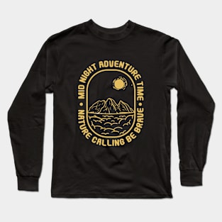 mid night adventure time Long Sleeve T-Shirt